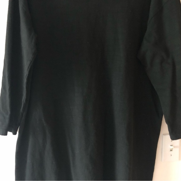 CP Shades Alla Turtleneck Knit Midi Dress in Black Cotton Size Medium - Picture 3 of 16